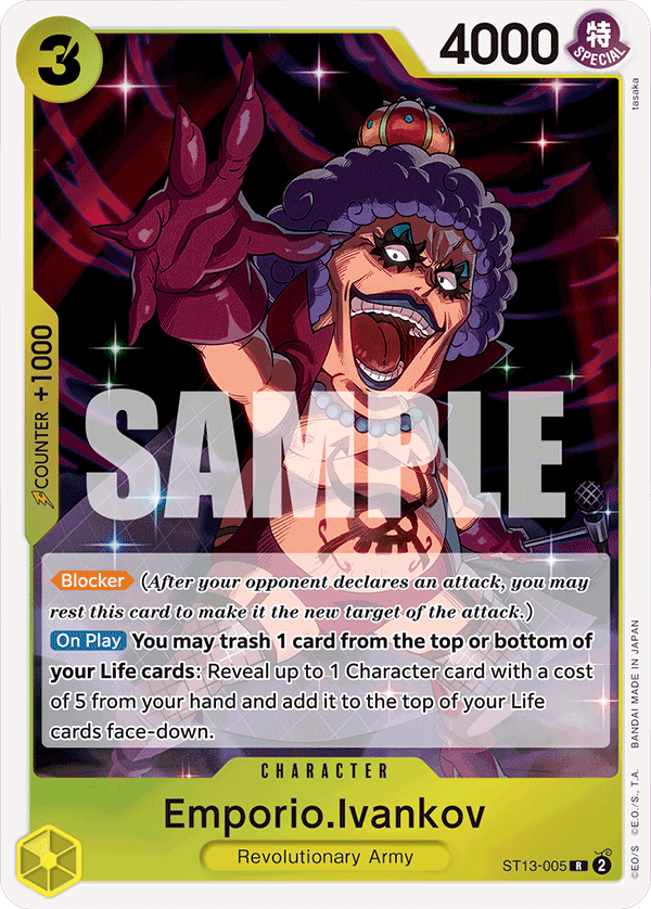 Emporio.Ivankov - ST13-005 - The Three Brothers[ST13] (R) Normal — Ultra Deck: The Three Brothers