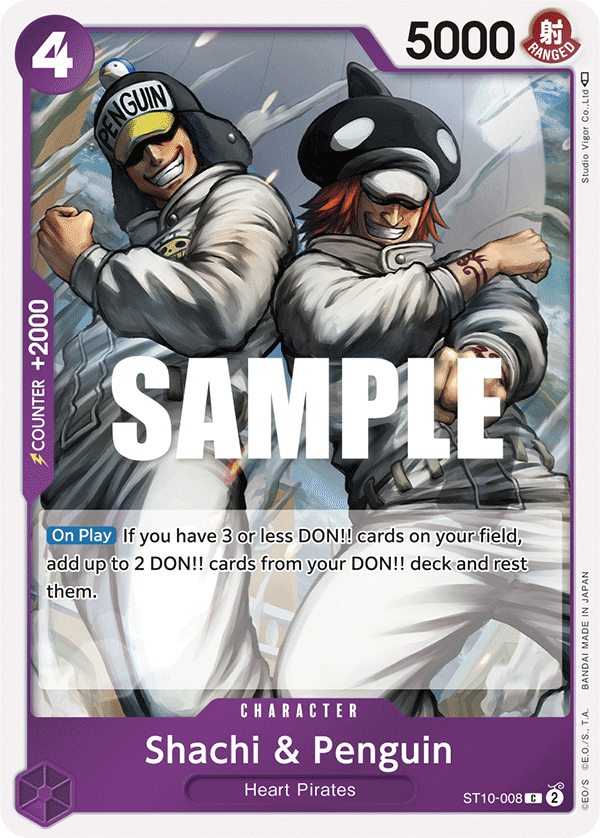 Shachi & Penguin - ST10-008 - The Three Captains[ST10] (C) — Ultra Deck: The Three Captains