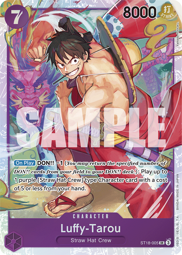 Luffy-Tarou - ST18-005 - Purple Monkey.D.Luffy [ST18] (SR) — Starter Deck 18: PURPLE Monkey.D.Luffy
