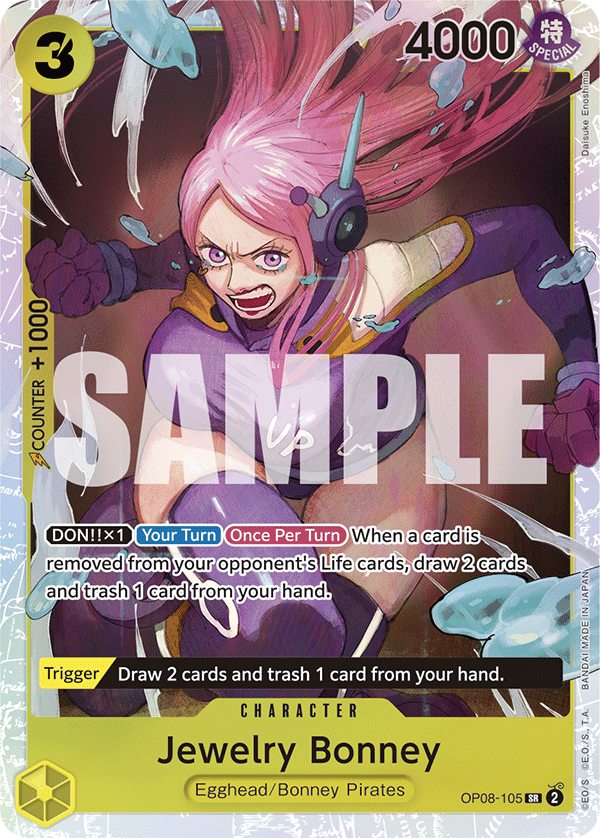 Jewelry Bonney - OP08-105 - TWO LEGENDS [OP08] (SR) — OP 06: Wings of the Captain