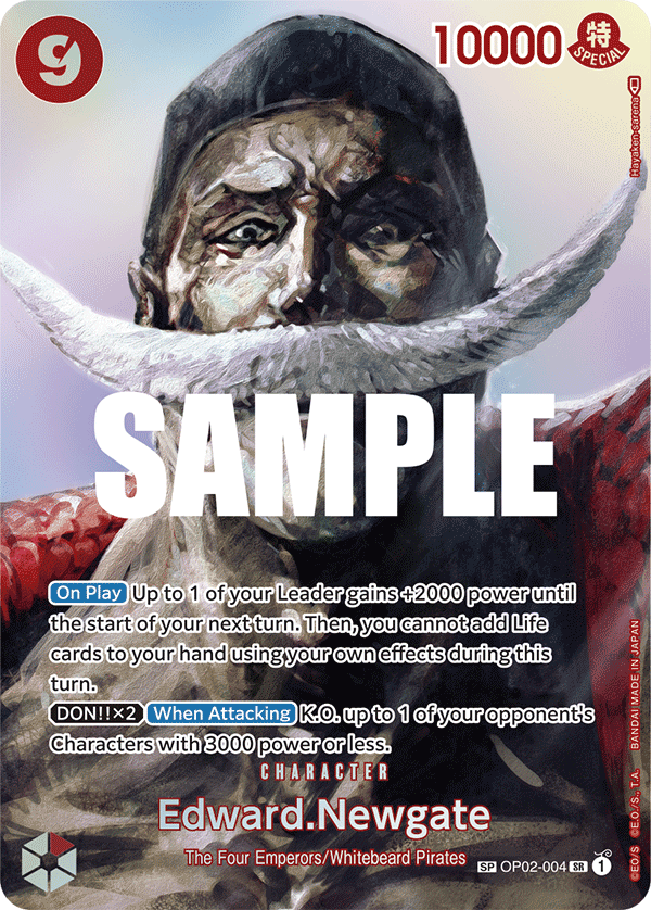 Edward.Newgate - OP02-004 - KINGDOMS OF INTRIGUE [OP04] (SP CARD) — OP 02: Paramount War