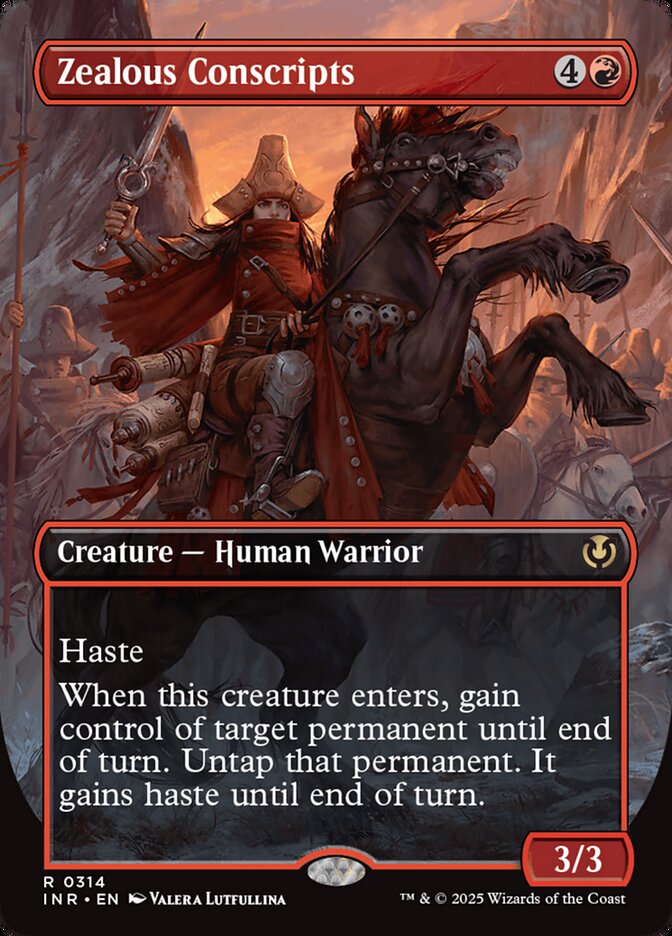 Zealous Conscripts - 314 (rare) Foil — ROJO