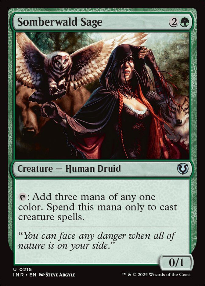 Somberwald Sage - 215 (uncommon) Foil — VERDE