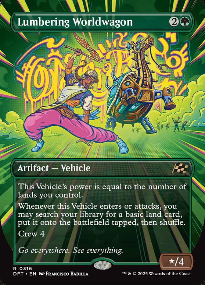 Lumbering Worldwagon - 316 (rare) — VERDE