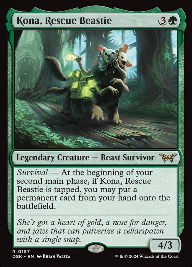 Kona, Rescue Beastie - 187 (rare) — VERDE