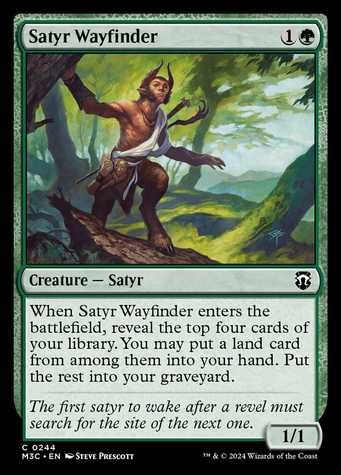 Satyr Wayfinder - 244 (common)Ripple Foil — VERDE