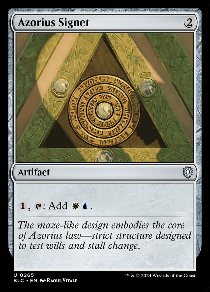 Azorius Signet - 265 (uncommon) — ARTEFACTOS