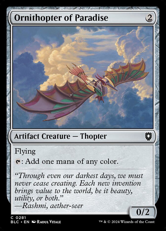 Ornithopter of Paradise - 281 (common) — ARTEFACTOS