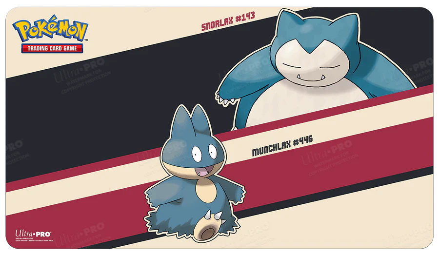 Snorlax and Munchlax Standard Gaming Playmat Mousepad for Pokemon — Playmats