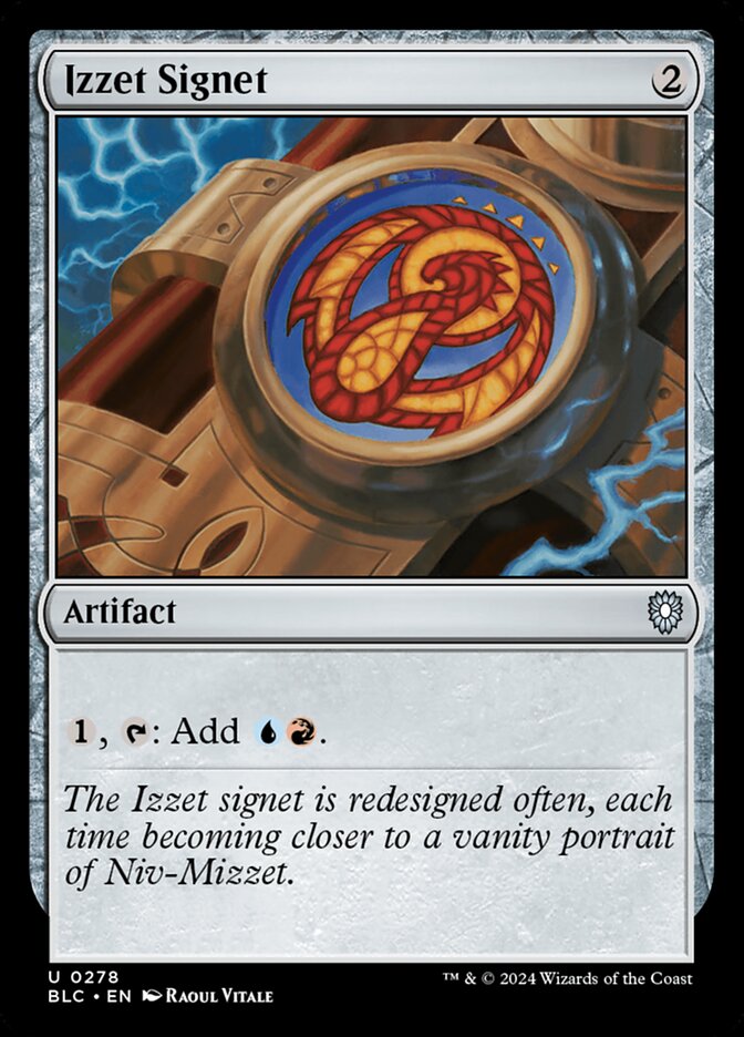Izzet Signet - 278 (uncommon) — ARTEFACTOS