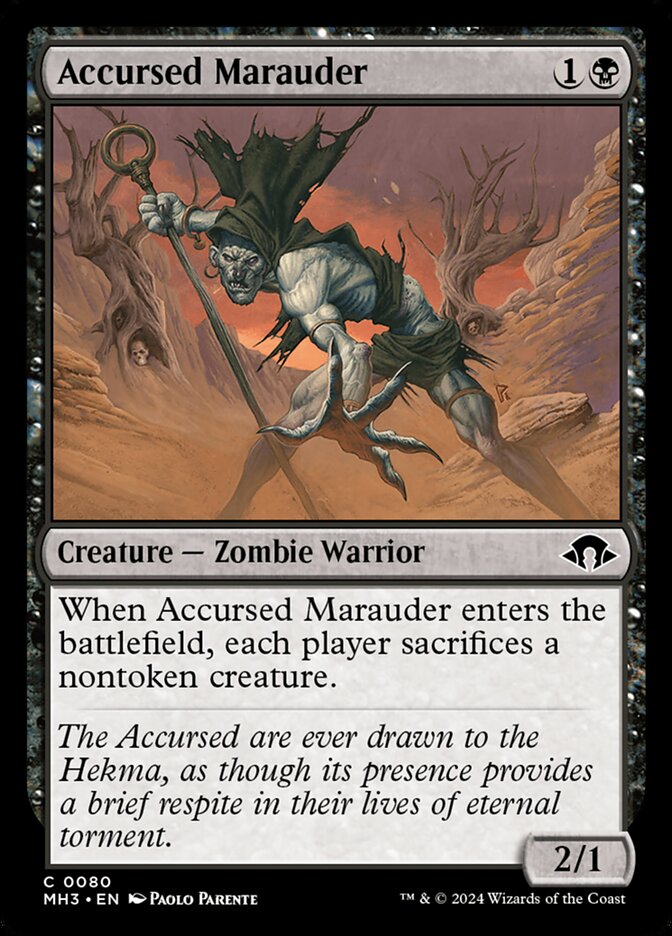Accursed Marauder - 80 (common) — NEGRO
