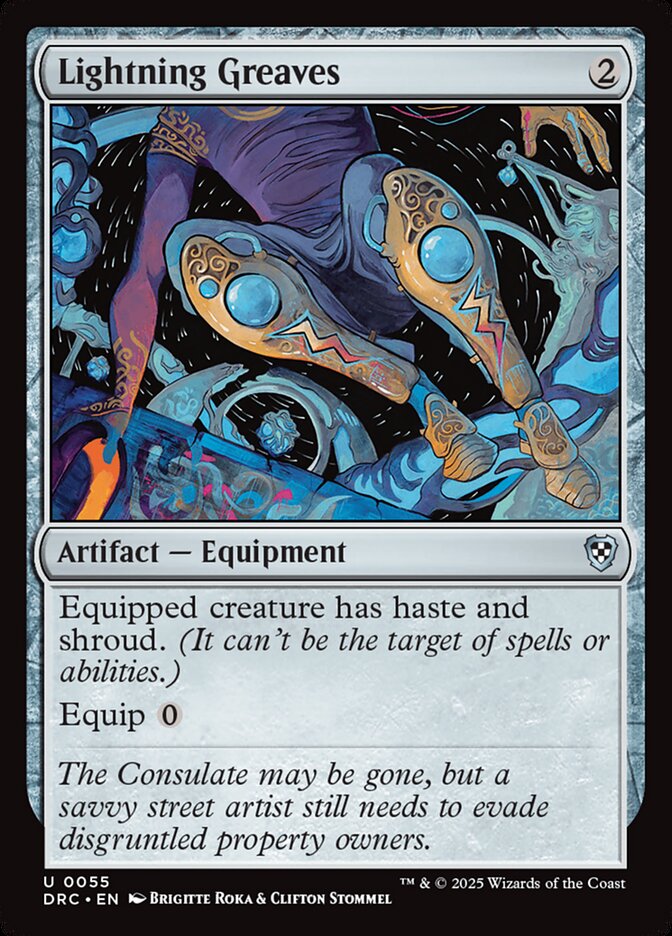 Lightning Greaves - 55 (uncommon) — ARTEFACTOS