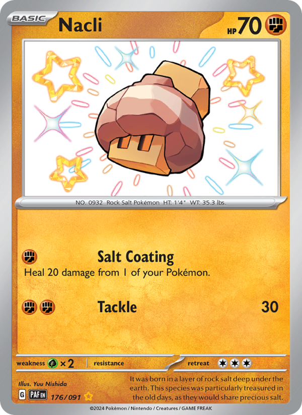 Nacli - 176/91 - SV04.5: Paldean Fates (Shiny rare) — SV: Paldean Fates