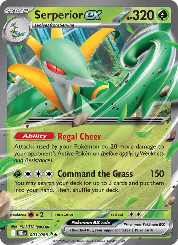 Serperior ex - 003/86 - SV10.5B: Black Bolt (Double rare) — SV: Black Bolt