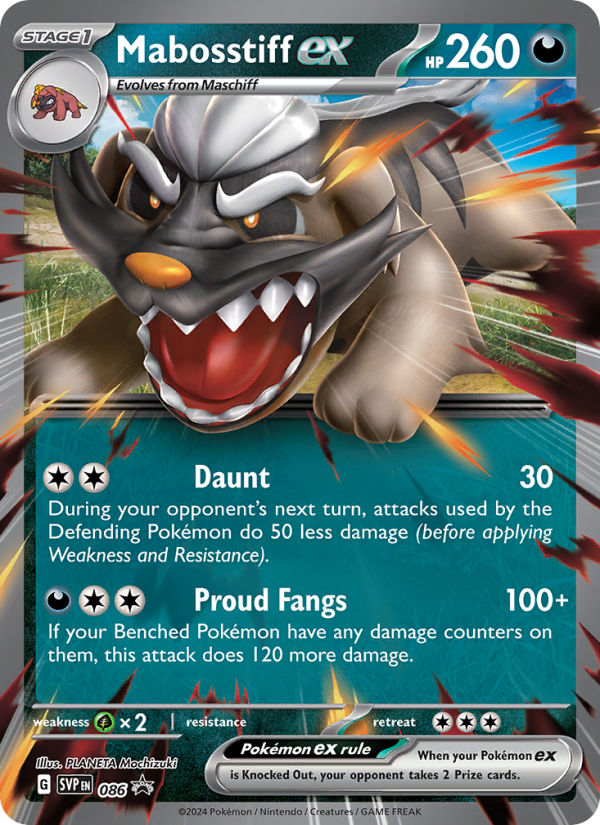 Mabosstiff ex - 086/0 - SVP: SVP Black Star Promos (None) — SV: Scarlet & Violet Promo Cards