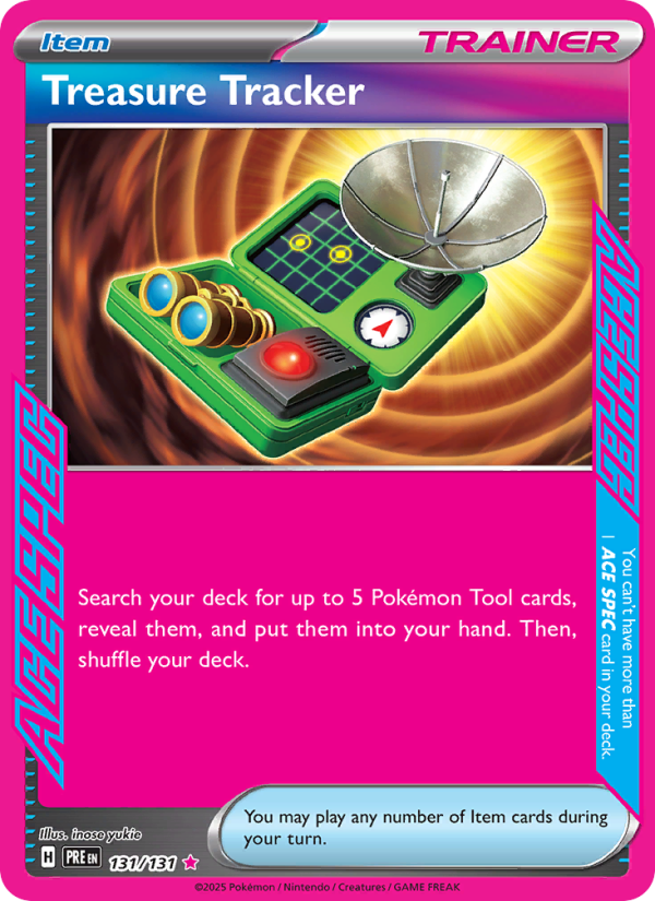 Treasure Tracker - 131/131 - SV08.5: Prismatic Evolutions (ACE SPEC Rare) — SV: Prismatic Evolutions