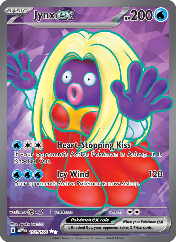 Jynx ex - 191/165 - SV03.5: 151 (Ultra Rare) — SV: Scarlet & Violet 151