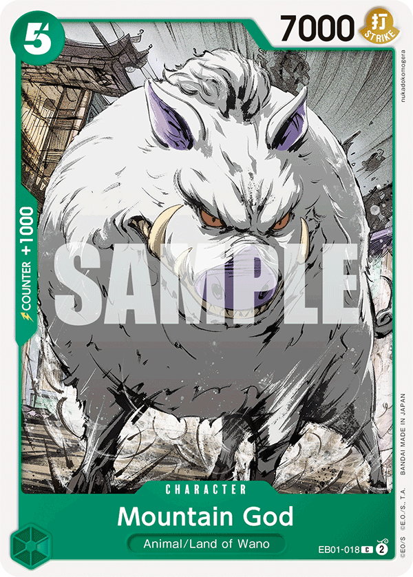 Mountain God - EB01-018 - Memorial Collection [EB01] (C)  (Pirate Foil) — Extra Booster: Memorial Collection
