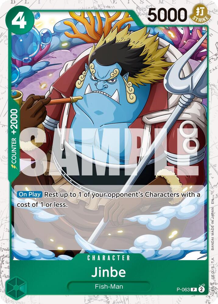 Jinbe - P-063 (Pirate Foil) - Premium Booster -The Best- Vol. 2 (PRB-02) — Premium Booster -The Best- Vol. 2