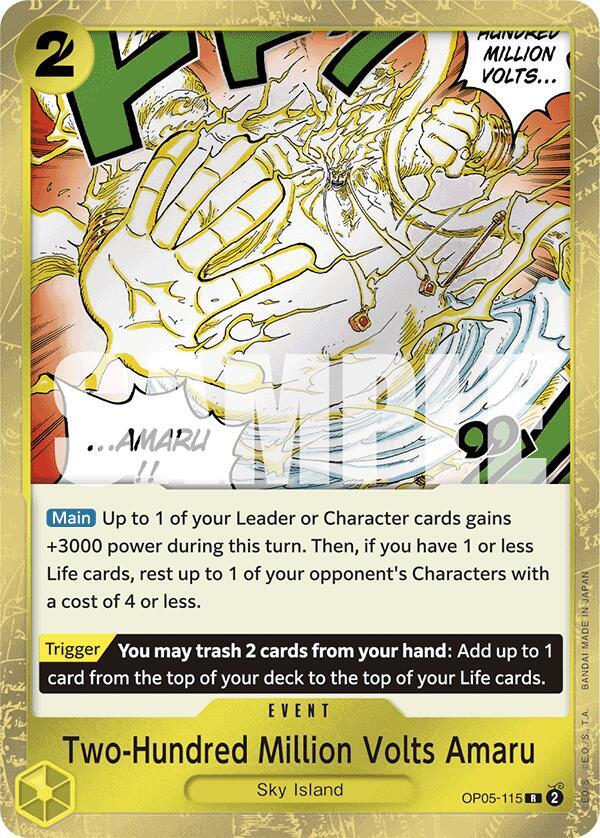 Two-Hundred Million Volts Amaru (Jolly Roger Foil) - Premium Booster -The Best- (PRB-01) — Premium Booster -The Best-