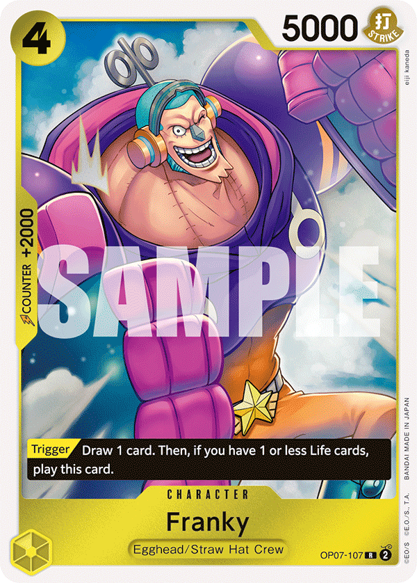 Franky - OP07-107 - 500 YEARS IN THE FUTURE [OP07] (R) — OP 07: 500 Years in the Future