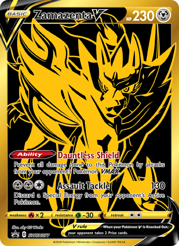 Zamazenta V - SWSH077/107 - SWSHP: SWSH Black Star Promos (None) — SWSH: Sword & Shield Promo Cards