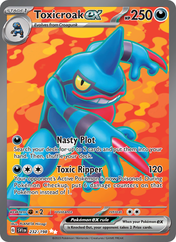 Toxicroak ex - 232/198 - SV01: Scarlet & Violet (Ultra Rare) — SV01: Scarlet & Violet Base Set