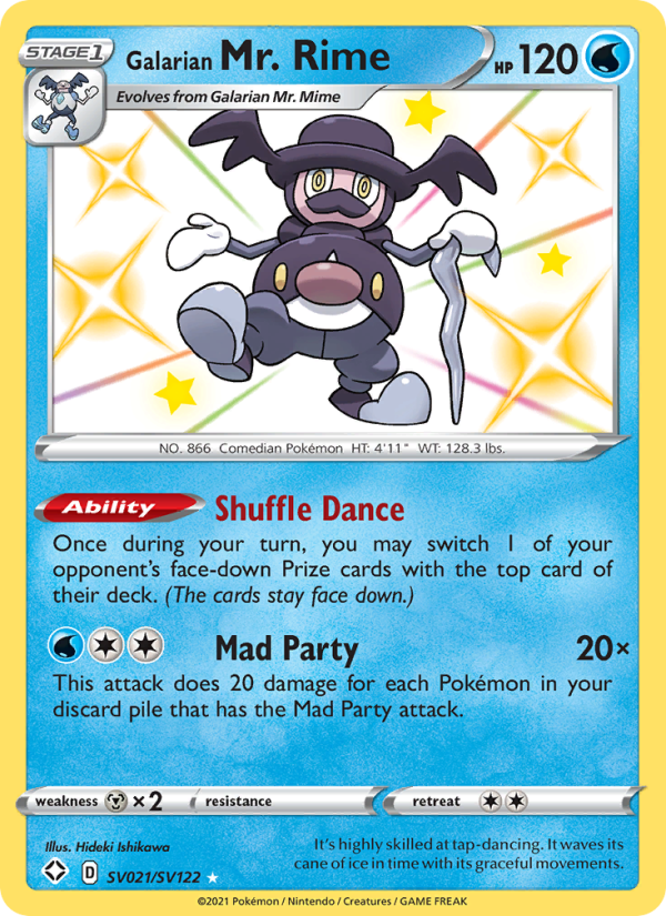Galarian Mr. Rime - SV021/72 - SWSH4.5: Shining Fates (Shiny rare) — Shining Fates