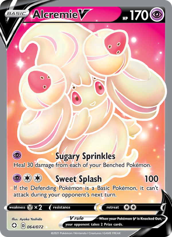 Alcremie V - 64/72 - SWSH4.5: Shining Fates (Ultra Rare) — SV: Paldean Fates