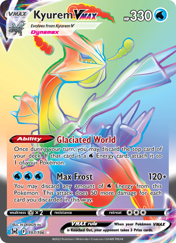 Kyurem VMAX - 197/196 - SWSH11: Lost Origin (Secret Rare) — SWSH11: Lost Origin