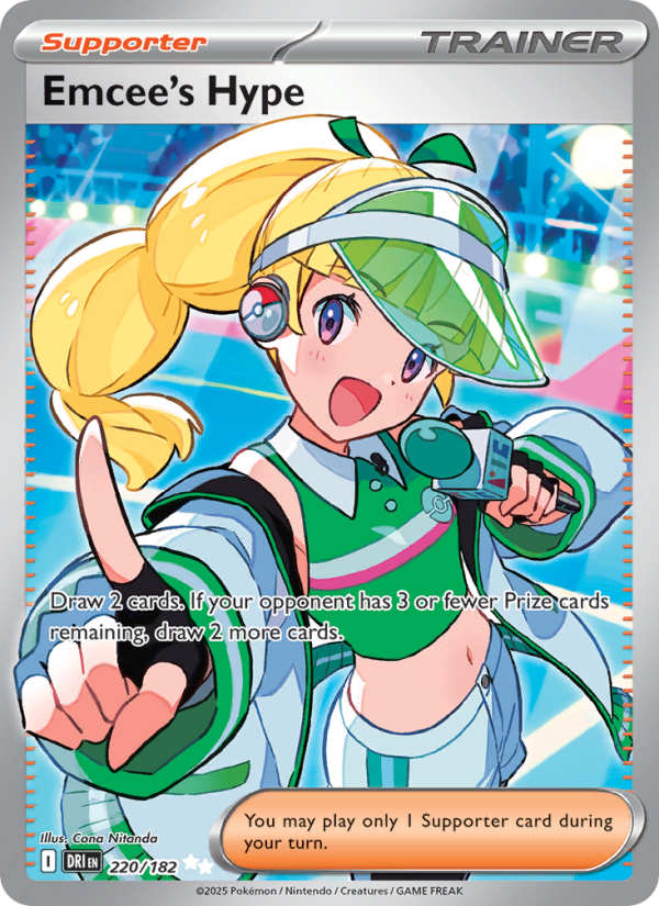 Emcee's Hype - 220/182 - SV10: Destined Rivals (Ultra Rare) — SV10: Destined Rivals