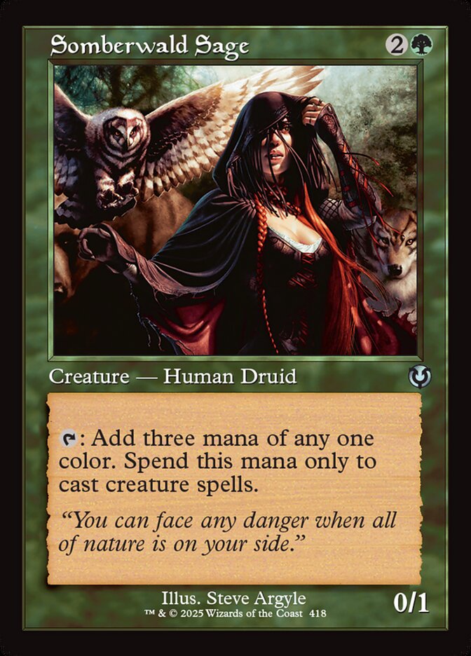 Somberwald Sage - 418 (uncommon) — VERDE