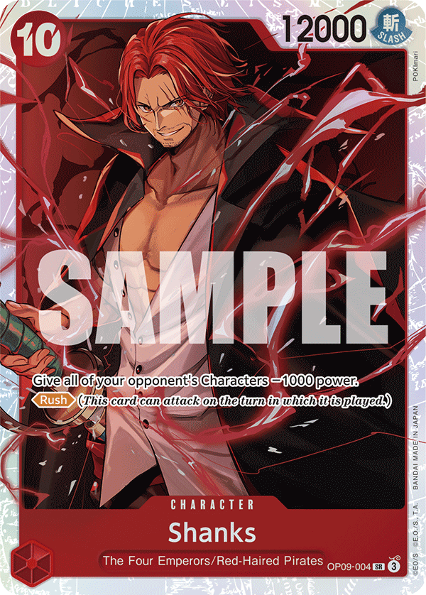Shanks - OP09-004 - EMPERORS IN THE NEW WORLD [OP09] (SR) — OP 09: Emperors in the New World