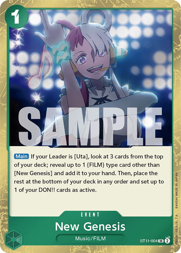 New Genesis - ST11-004 - Uta[ST11] (SR) — Starter Deck 11: Uta