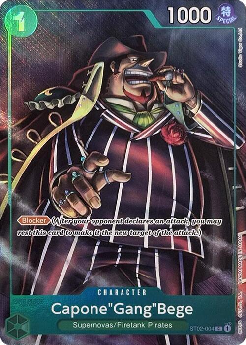 Capone"Gang"Bege (Premium Card Collection -Best Selection Vol. 2-) - One Piece Promotion Cards — One Piece Promotion Cards
