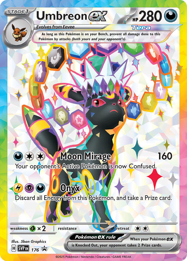 Umbreon ex - 176 - SV: Scarlet & Violet Promo Cards (SVP) — SV: Scarlet & Violet Promo Cards