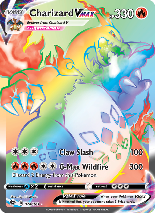 Charizard VMAX - 74/73 - SWSH3.5: Champion's Path (Secret Rare) — Champion's Path