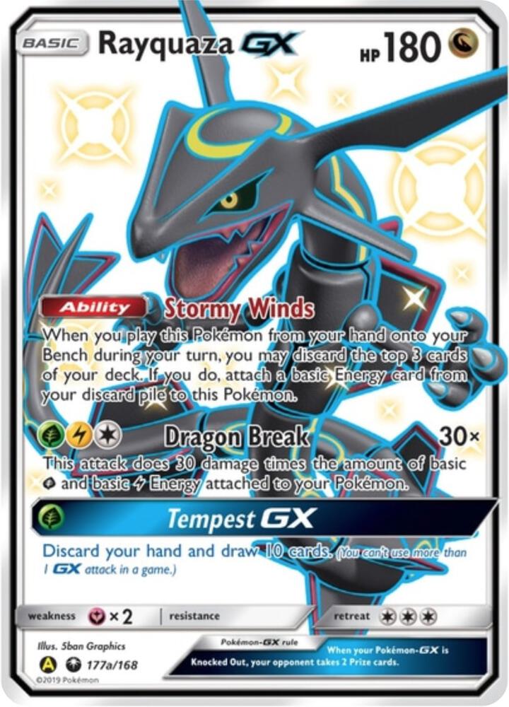 Rayquaza GX - 177a/168 - Alternate Art Promos (PR) — Hidden Fates