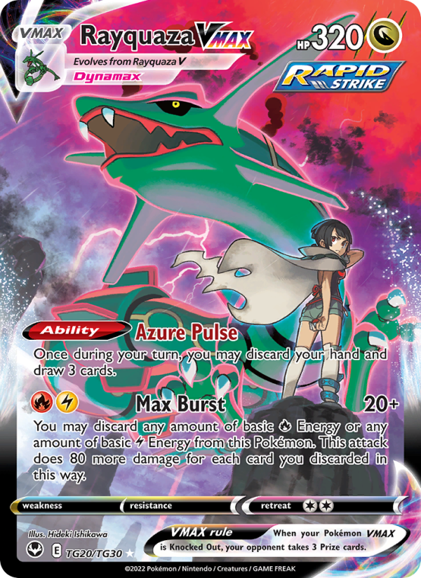 Rayquaza VMAX - TG20/195 - SWSH12: Silver Tempest (Holo Rare VMAX) — SWSH12: Silver Tempest