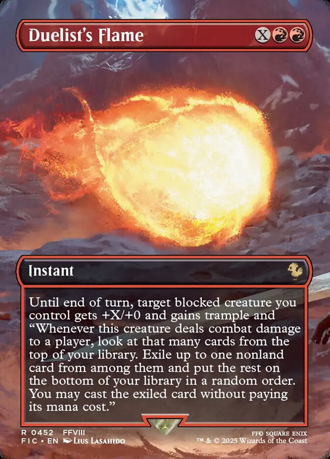 Duelist's Flame - 452 (rare) — ROJO