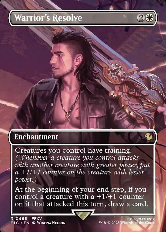 Warrior's Resolve - 465 (rare) — BLANCO