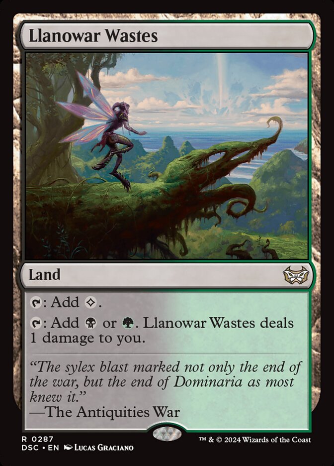 Llanowar Wastes - 287 (rare) — TIERRAS