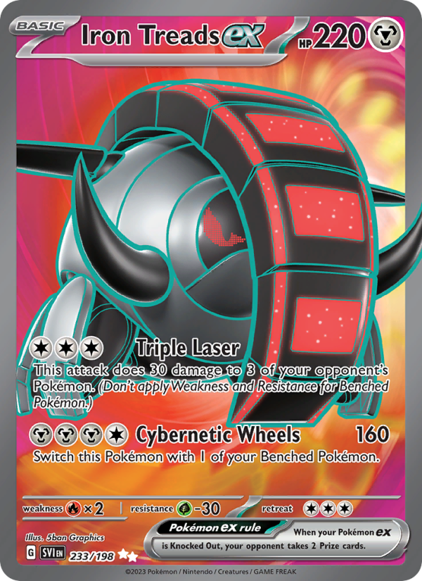 Iron Treads ex - 233/198 - SV01: Scarlet & Violet (Ultra Rare) — SV01: Scarlet & Violet Base Set