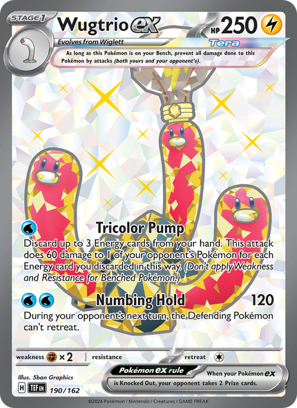 Wugtrio ex - 190/162 - SV05: Temporal Forces (Ultra Rare) — SV05: Temporal Forces