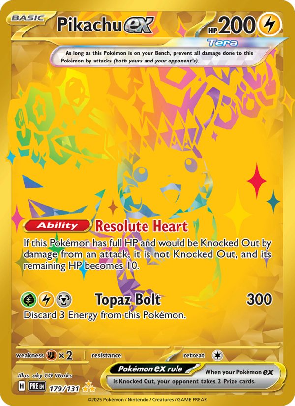 Pikachu ex - 179/131 - SV08.5: Prismatic Evolutions (Hyper rare) — SV: Prismatic Evolutions