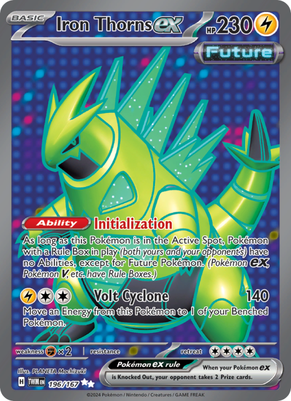 Iron Thorns ex - 196/167 - SV06: Twilight Masquerade (Ultra Rare) — SV06: Twilight Masquerade