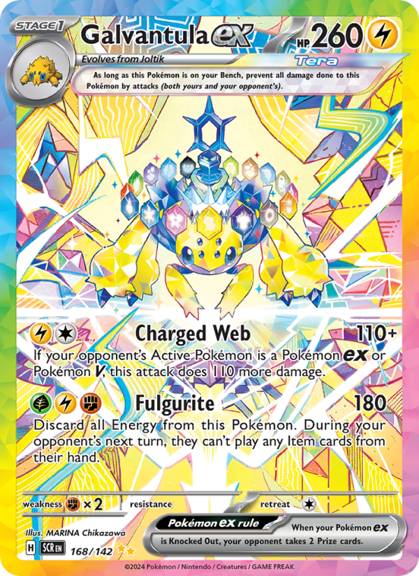Galvantula ex - 168/142 - SV07: Stellar Crown (Special illustration rare) — 