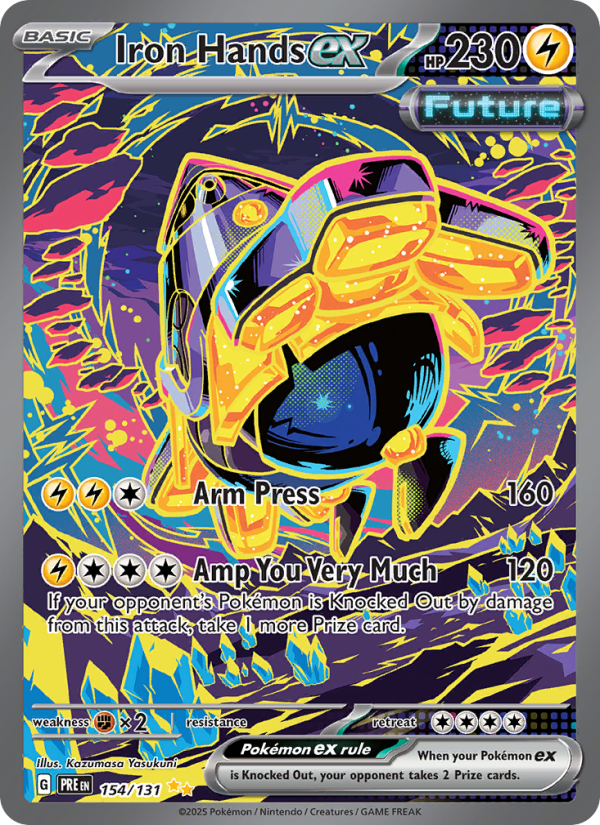 Iron Hands ex - 154/131 - SV08.5: Prismatic Evolutions (Special illustration rare) — SV: Prismatic Evolutions