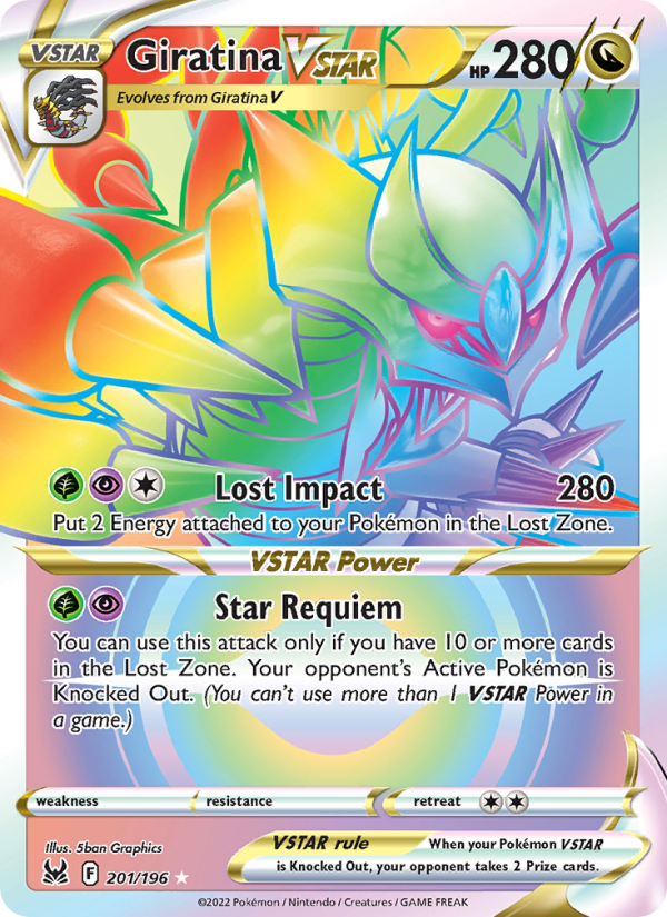 Giratina VSTAR - 201/196 - SWSH11: Lost Origin (Secret Rare) — SWSH11: Lost Origin