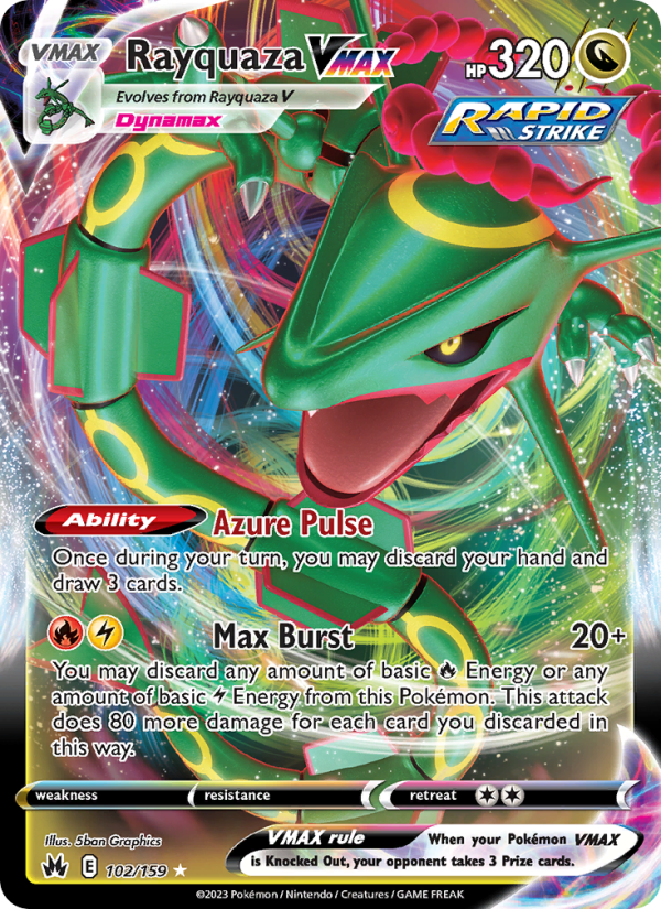 Rayquaza VMAX - 102/159 - SWSH12.5: Crown Zenith (Ultra Rare) — Crown Zenith